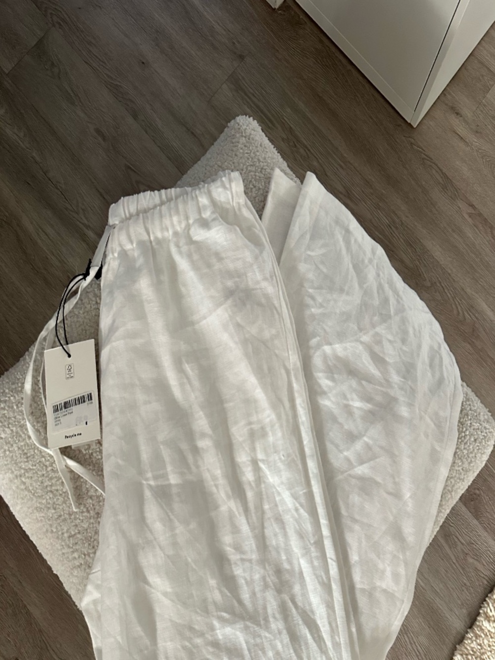 Reformation Olina Linen Pant in white size small - Picture 3 of 3